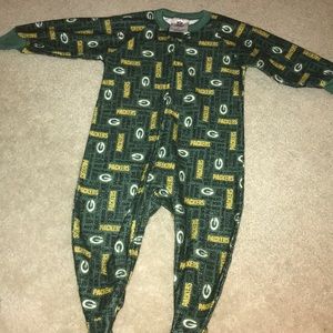 Green Bay Packer Footy Pajamas